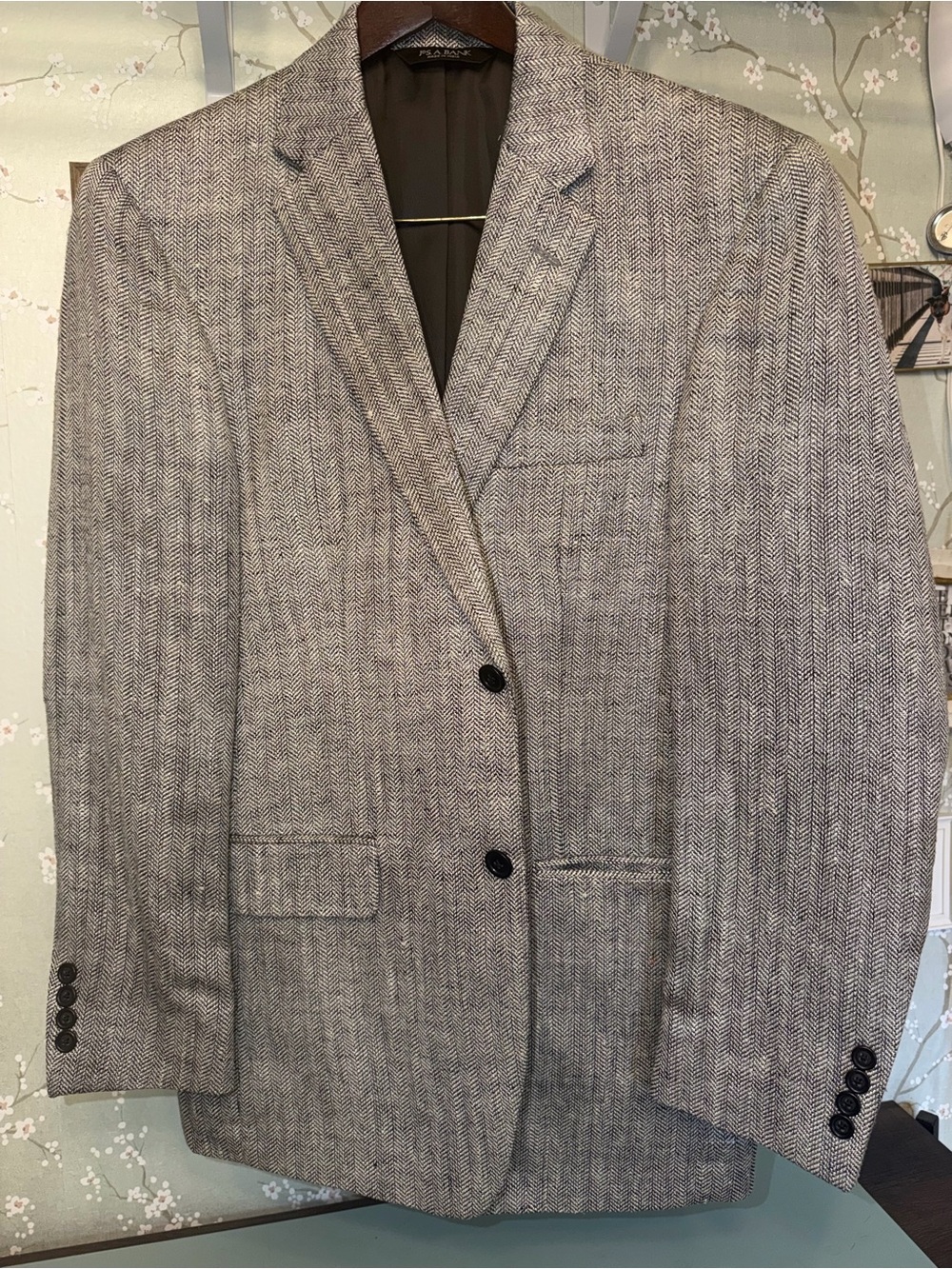 Jos. A. Bank Gray Herringbone Sport Coat